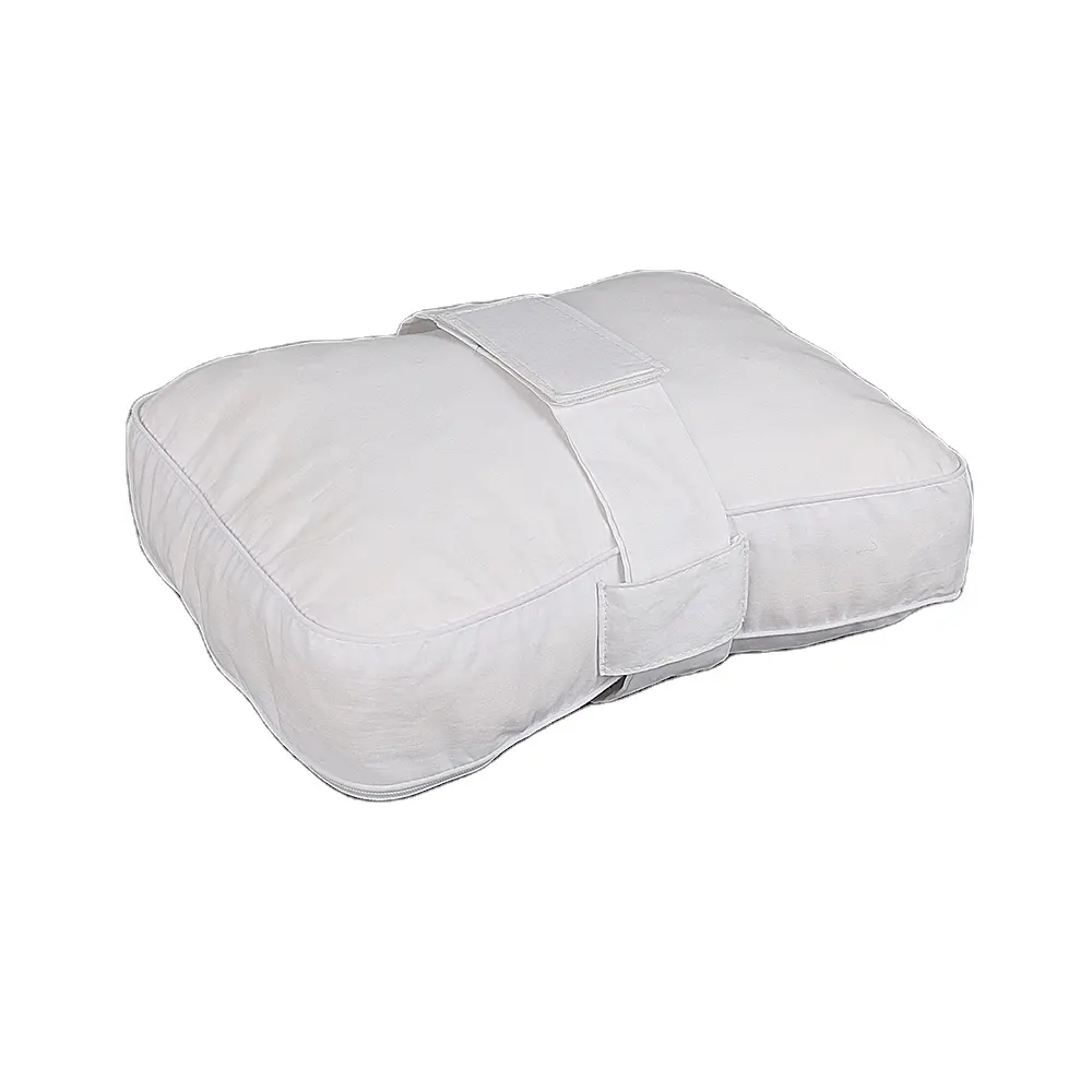 Almohada ortopédica para elevación de piernas, soporte para descanso de rodillas con correa para dormir