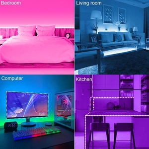 5050 Colorful Custom Wall 12mm Width <strong>RGB</strong> 12V RGBWW+W <strong>Led</strong> Chip Waterproof 60leds/m <strong>LED</strong> Strip Light - Product Image 6