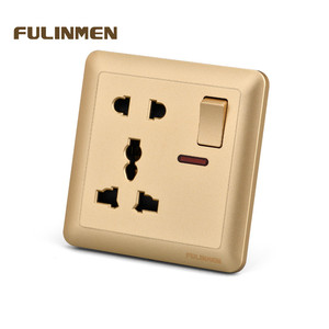 FUlLINMEN <strong>Multi</strong> Wall <strong>Switch</strong> <strong>Socket</strong> <strong>With</strong> Light Indicator 5 Pin MF <strong>Sockets</strong> and <strong>Switch</strong> - Product Image 3