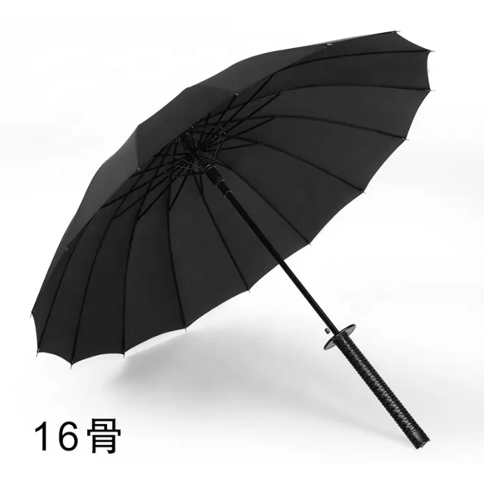 Anime Japanischer Regenschirm Samurai Regenschirm kreativ stark winddicht halbautomatischer Katana Regenschirm als Geschenk