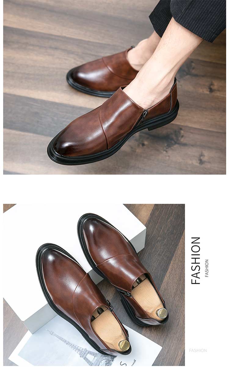 Genuine Leather Stylish Formal Shoe for Men Brown S219-3420 (STOCK ITEM) 8 PRISTINE