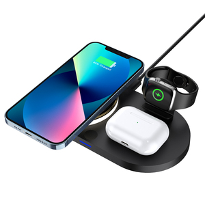 3 in 1 çok fonksiyonlu hızlı şarj pedi 15W kablosuz şarj doku iPhone Apple İzle Airpods - Product Image 5