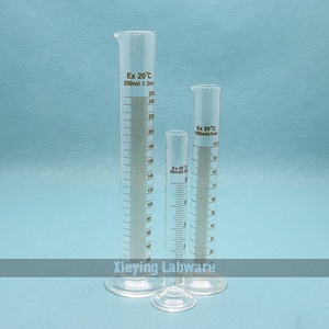 10ml ~ 2000ml laboratuvar borosilikat cam 3.3 ölçme silindiri yuvarlak taban ile bacalı - Product Image 2