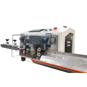 JCW-CS08 Automatic Cat5 and Cat6 Cable <strong>Making</strong> Machine Multi Core <strong>Wire</strong> Cutting Stripping Peeling Equipment - Product Image 2