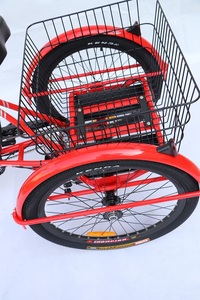 24 Zoll 3 Rad Urban Elektro fahrrad Big Motor Reverse Dreirad Günstige Verkauf Aluminium legierung Rahmen 48V Lithium Batterie Power - Product Image 3