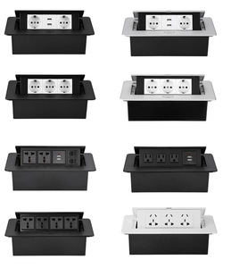 Toma de corriente de EE. UU., toma de corriente de escritorio con carga USB, enchufe CN nominal de 16A, toma Pop de mesa estándar para mesa de oficina/escritorio - Product Image 6