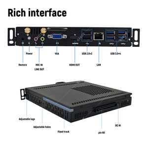 Nueva llegada Linux X86 OPS Mini PC HM86 HM76 Core I3 I5 I7 OPS ordenador integrado de baja potencia OPS PC para Panel inteligente