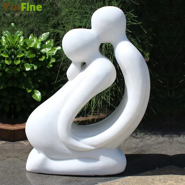 Садовая декоративная современная каменная абстрактная скульптура для пары на продажу