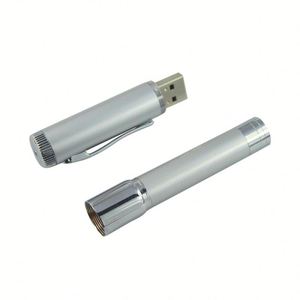 Son model lazer işaretçi tükenmez kalem usb sopa renkli Metal led ışıklı kalem USB Flash sürücü - Product Image 2