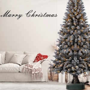 Sao-Sharped trang trí homebase Cây giáng sinh đứng phổ biến nhựa cây nhân tạo xoay mạnh Xmas cây đứng - Product Image 5