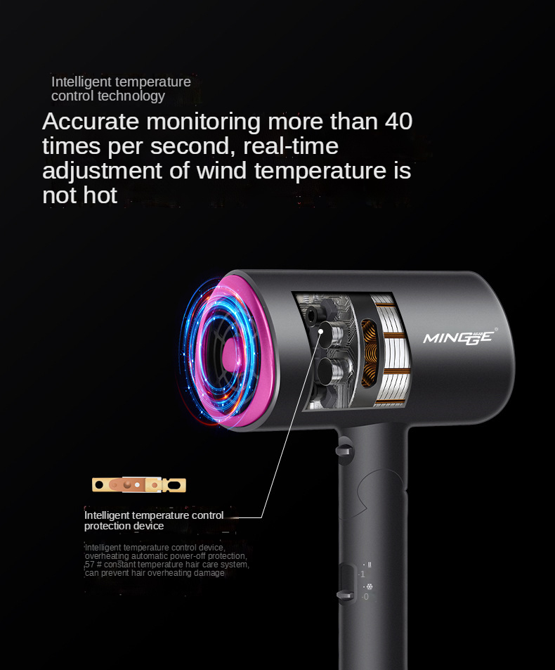 2022 New 2000w Professional High Power Blue light negative ions Salon Blow Dryer Hot And Cold Wind Hair Dryer Hammer Dryer