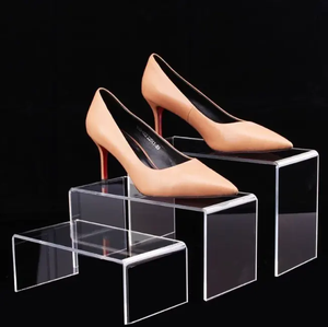 Rõ ràng <span class=keywords><strong>Acrylic</strong></span> đứng <span class=keywords><strong>Acrylic</strong></span> hiển thị Showcase cho giày đứng chủ - Product Image 2
