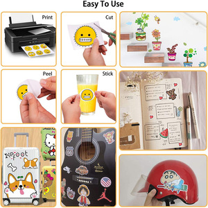 А4 водонепроницаемые виниловые голографические этикетки, лазерная струйная клейкая бумага, голограмма, съемные самоклеющиеся наклейки из яичной скорлупы - Product Image 4