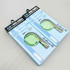 通用3合1可伸缩<span class=keywords><strong>USB</strong></span>充电电缆1.2米伸缩<span class=keywords><strong>USB</strong></span>电缆促销赠品