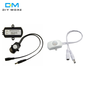 DC 5v-24v 5A USB PIR红外运动检测器传感器，用于发光二极管灯带智能感应开关黑白 - Product Image 2