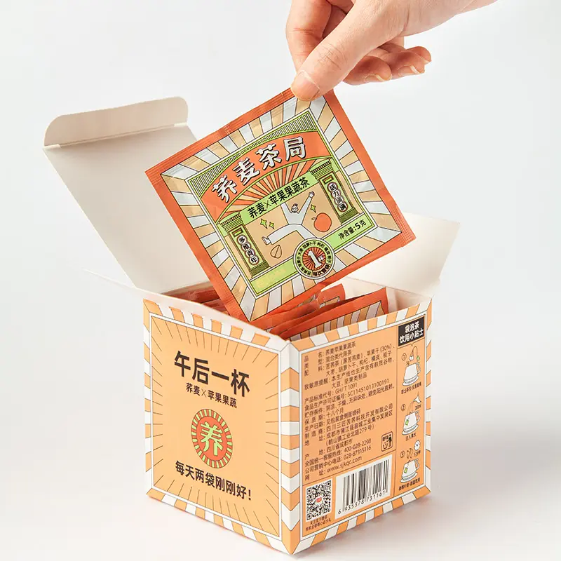 Offre Spéciale Sanjiang 70g Sachets de thé emballés individuellement herbes de thé thé aromatisé tartarie sarrasin pomme fruit