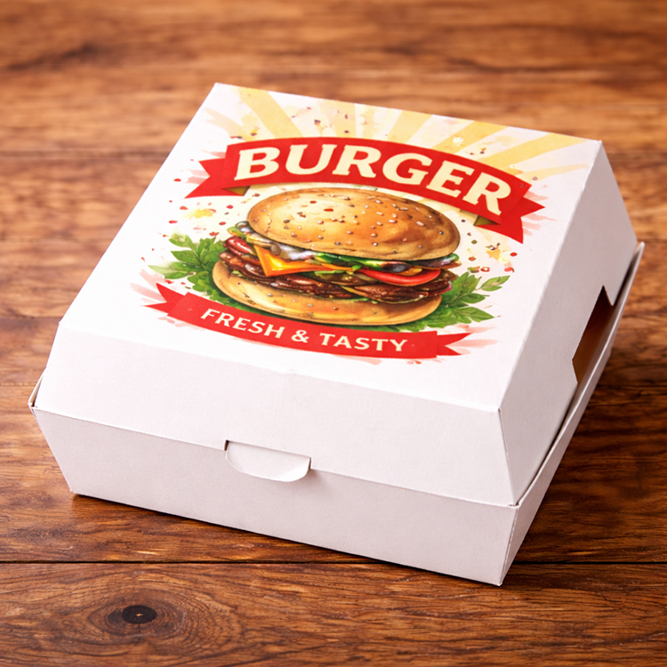 Caja de hamburguesas