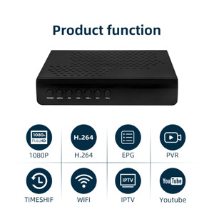 Software Full Hd 1080p Dvb S2 di alta qualità DVB-t2 supporto iptv ricevitore satellitare digitale DVB T2 set top box piccolo tv box