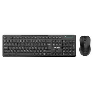 <strong>2</strong>.4G Wireless Portable <strong>Keyboard</strong> and Mouse Combo 104-Key Standard for Laptop Desktop PC Office Use - Product Image 2