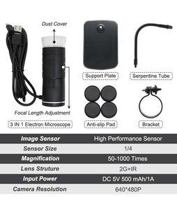Cámara microscópica 3 en 1 para teléfono móvil, micro USB tipo C para android, teléfono, Windows, PC, ordenador portátil, 50-1000X, envío directo - Product Image 1