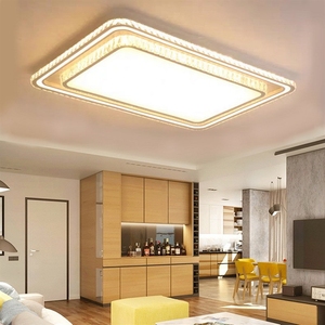ไฟเพดาน LED, ห้องนั่งเล่น, โคมระย้าคริสตัลทรงกลมที่ทันสมัยและเรียบง่าย, แพคเกจการควบคุมระยะไกลอัจฉริยะ, - Product Image 1