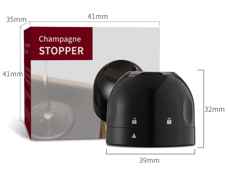 Black Champagne stopper