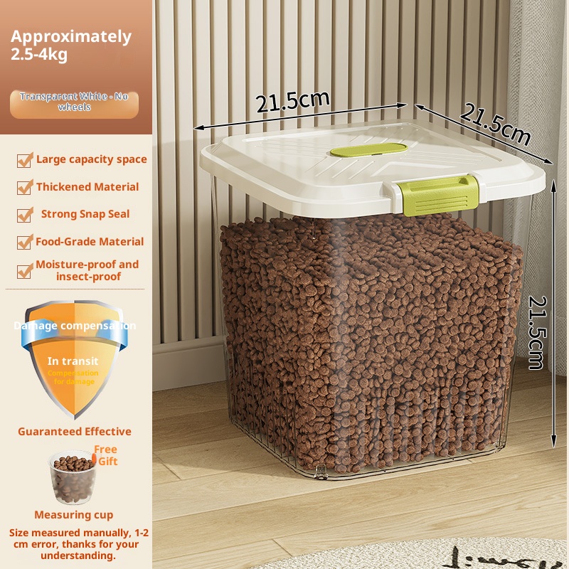 อาหารแมวและสุนัขแบบใส ความจุ 2.5-4 กก.