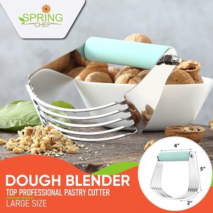 Bahar şef profesyonel büyük hamur Blender & ince Shred Zester paslanmaz çelik pişirme ve pasta araçları paket nane rengi - Product Image 5