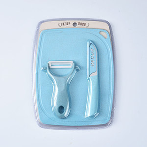Chất lượng cao nhà bếp cắt/cắt Board Set với Knife & Peeler bé nhà bếp công cụ gốm Knife Set - Product Image 5