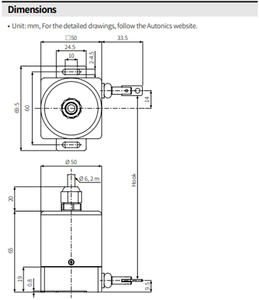 Max. Ausgangs impuls 5,120 Teilung/512mm (Auflösung: 0,1mm) Draht-Linearskalen-Absolutwert geber - Product Image 4