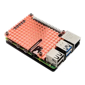 Funda protectora para disipador térmico, Enfriador de refrigeración para Raspberry Pi 4B, disipador térmico de cobre puro, carcasa de refrigeración pasiva - Product Image 4