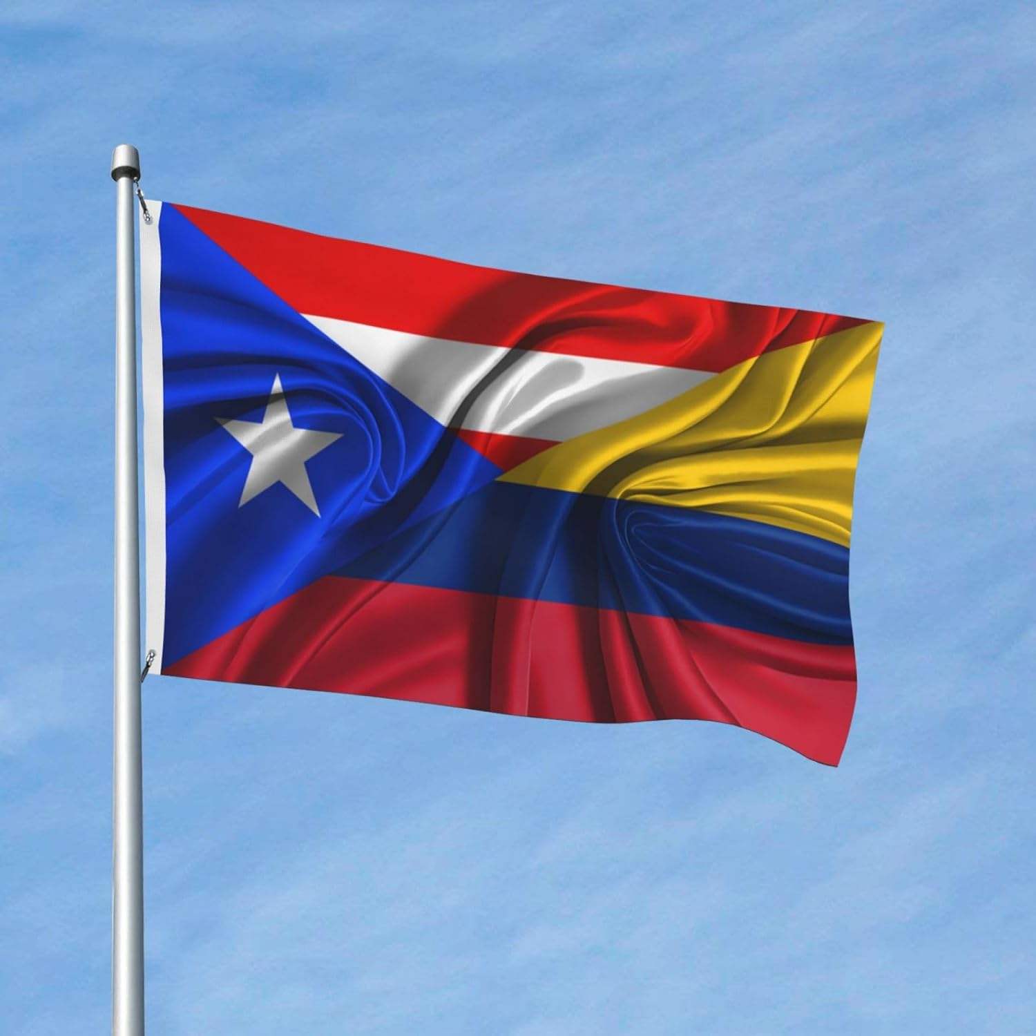 Drapeau de la Colombie et de Porto Rico1