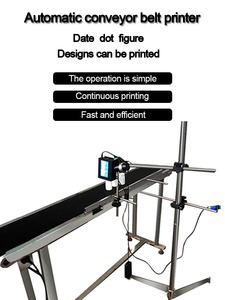 Fully Automatic Intelligent Inkjet Printer Production Line Inkjet Printer <strong>Coding</strong> Machine With Conveyor - Product Image 6