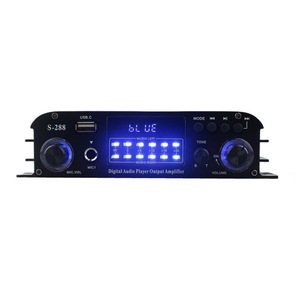 Mini AMPLIFICADOR DE POTENCIA DE Audio, amplificador Digital BT5.0 de 4,1 canales, 50W * 4, sistema receptor de Audio para el hogar, reproducción de disco U, entrada de micrófono - Product Image 3