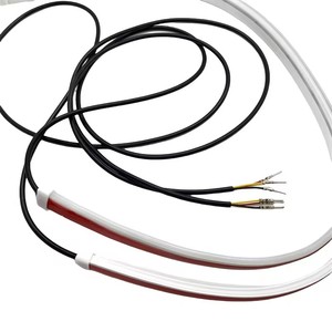 Araba ışık çubuğu 30 45 60cm esnek Led şerit akış dönüş sinyali ile gündüz lamba telefon App kontrolü - Product Image 6