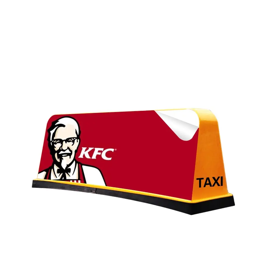 Vendita calda fatto pubblicità taxi top scatola di illuminazione a led cina fabbrica taxi top led display