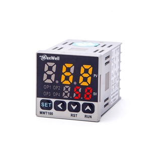 Miniature <strong>4</strong> Intervals <strong>Timer</strong> Relay With Dual Line <strong>4</strong> Digits <strong>LED</strong> Display 11 Pin Time Relay Low Power 9-110VDC Model SSR - Product Image 1