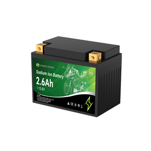 <span class=keywords><strong>12V</strong></span> <span class=keywords><strong>2.6Ah</strong></span>钠离子工厂热销批发长寿命高放电90CA摩托车越野启动电池