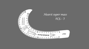 8-mảnh Acrylic quần áo Cai Trị Thiết kế tấm cắt chấm điểm cai trị đường cong ARC thẳng phiên bản Cai Trị - Product Image 5
