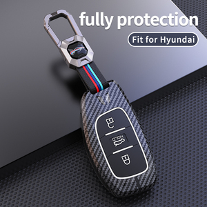 ที่ครอบกุญแจคาร์บอนไฟเบอร์รีโมทคอนโทรลอัจฉริยะสำหรับรถทุกรุ่น Hyundai celesta I35อุปกรณ์เสริมกุญแจรถยนต์ - Product Image 5