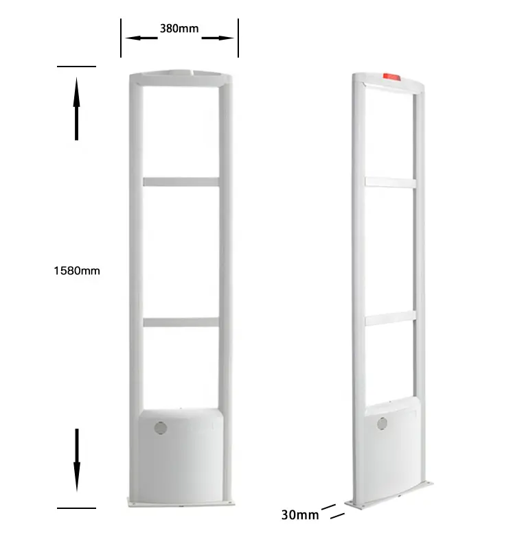 S-S006 आरएफ एंटीना ईएएस विरोधी चोरी प्रणाली कपड़े की दुकान सुपरमार्केट सुरक्षा गेट संवेदनशील अलार्म का पता लगाने डिवाइस