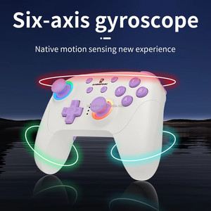 ANBERNIC RG P01 Controller Kabel gebundenes drahtloses Gamepad mit RGB-Lichteffekt-Joystick BT-Game controller für PC Android IOS - Product Image 6