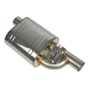 SS 304 Universal <strong>Tip</strong> 2.5&quot; Adjust Sound Value Muffler With Exhaust <strong>Valve</strong> Open and Close - Product Image 5