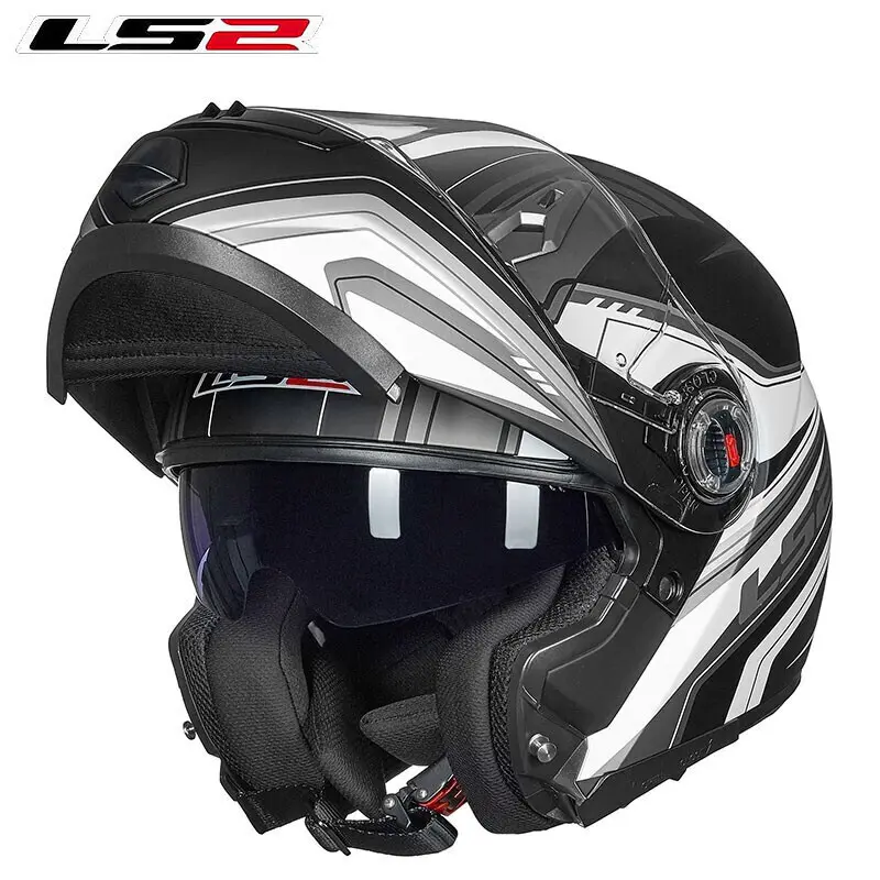 Original LS2 FF370 Modularer Motorrad helm Flip Up Man Kask Capacete ls2 Mit Dual Visor Racing Casco Moto ECE-Zertifizierung