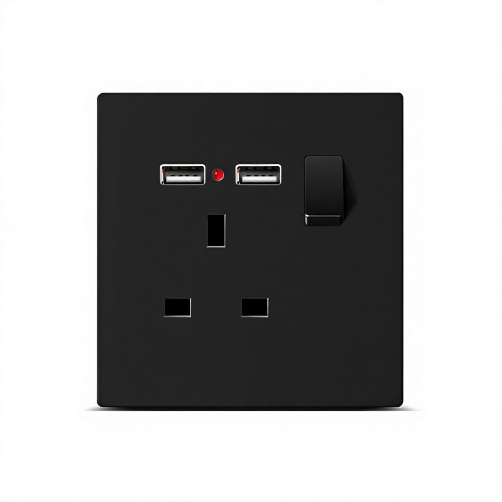 Interruptor 13A con USB