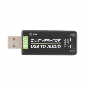 USB Sound Card Driver-Free Adapter for <strong>Raspberry</strong> <strong>Pi</strong> 3B Plus 4B Jetson Nano 8GB-Free <strong>Audio</strong> USB to
