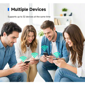 <strong>Fast</strong> Smooth Connected 11N Wireless Router for Home Use 2.4GHz Frequencies Max LAN Data Rate External QoS VPN WPS ROHS Router - Product Image 2
