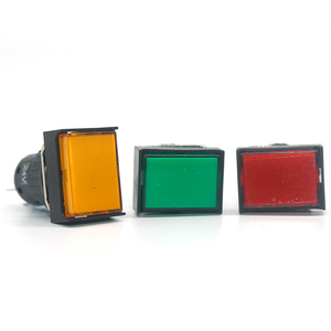 Commutatore di pulsante rettangolare di autobloccante di potere di 16mm con la lampada del LED che blocca i perni fissi della serratura cinque LA16-J-11S - Product Image 6