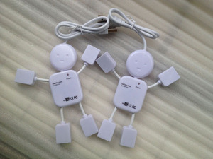 Usb2.0 Hub 4 port adaptörü Usb 2.0 erkek kadın Splitter kablo yaratıcı tasarım insansı USB 2.0 Hub 4 limanlar - Product Image 2