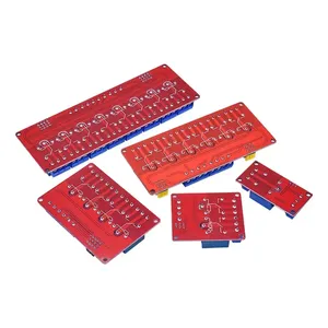 1 2 4 6 8-Kanal-Relaismodul-Platinenabschirmung mit Optoelement-Trigger mit hohem und niedrigem Pegel für Arduino Raspberry pi DC 5V 12V 24V